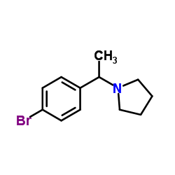 1-[1-(4-Bromophenyl)ethyl]pyrrolidine Structure