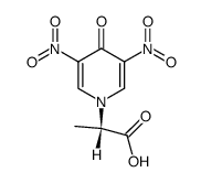 (S)-2-(3,5-dinitro-4-oxopyridin-1(4H)-yl)propanoic acid Structure