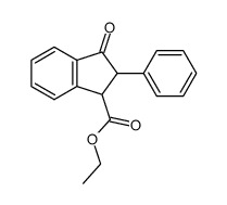 2-phenyl-3-(ethoxycarbonyl)-indanone结构式