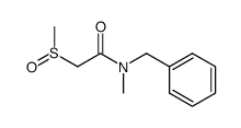 N-benzyl-N-methyl-2-(methylsulfinyl)acetamide结构式