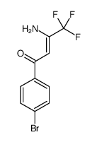 3-amino-1-(4-bromophenyl)-4,4,4-trifluorobut-2-en-1-one Structure