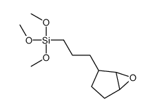 trimethoxy-[3-(6-oxabicyclo[3.1.0]hexan-2-yl)propyl]silane结构式