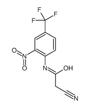 2-cyano-N-[2-nitro-4-(trifluoromethyl)phenyl]acetamide Structure