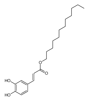 dodecyl 3-(3,4-dihydroxyphenyl)prop-2-enoate结构式