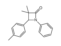 3,3-dimethyl-4-(4-methylphenyl)-1-phenylazetidin-2-one Structure