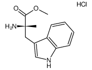 L-α-methyl-tryptophan methyl ester hydrochloride结构式