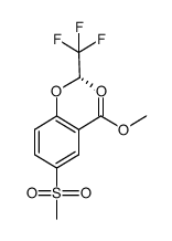 (S)-5-(甲基磺酰基)-2-((1,1,1-三氟丙-2-基)氧基)苯甲酸甲酯结构式