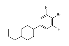 2-bromo-1,3-difluoro-5-(4-propylcyclohexyl)benzene Structure