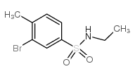 N-乙基 3-溴-4-甲基苯磺酰胺结构式