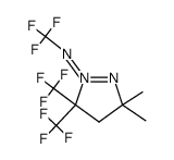 2-[3,3-dimethyl-5,5-bis(trifluoromethyl)-1-pyrazolin-1-ylio]-1,1,1-trifluoro-2-azaethan-2-ide结构式