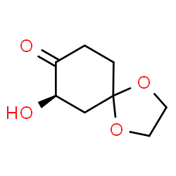 (R)-7-Hydroxy-1,4-dioxaspiro[4.5]decan-8-one Structure