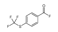 Benzoyl fluoride, 4-[(trifluoromethyl)thio] Structure