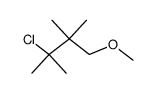 3-chloro-1-methoxy-2,2,3-trimethyl-butane结构式