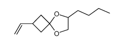 6-butyl-2-vinyl-5,8-dioxaspiro[3.4]octane结构式