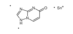3-trimethylstannyl-[1,2,4]triazolo[1,5-a]pyrimidin-5-one结构式