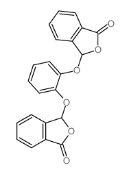 3-[2-[(3-oxo-1H-isobenzofuran-1-yl)oxy]phenoxy]-3H-isobenzofuran-1-one结构式