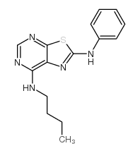 N7-丁基-n2-苯基噻唑并[5,4-d]嘧啶-2,7-二胺结构式