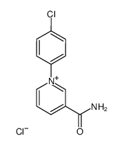 3-carbamoyl-1-(4-chlorophenyl)pyridin-1-ium chloride结构式