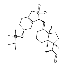 3(S)-tert-butyldimethylsilyloxy-20(S)-formyl-9,10-secoprega-5,7(E),10(19)-triene结构式