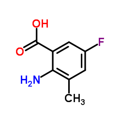 2-Amino-5-fluoro-3-methylbenzoic acid Structure