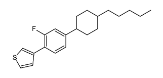 3-[2-fluoro-4-(4-pentylcyclohexyl)phenyl]thiophene Structure