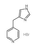 4-(1H-咪唑-5-甲基)吡啶结构式