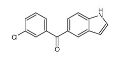 (3-Chloro-phenyl)-(1H-indol-5-yl)-methanone Structure