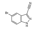 5-Bromo-1H-indazole-3-carbonitrile Structure