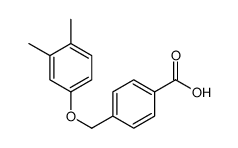 4-(3,4-dimethylphenoxymethyl)benzoic acid结构式