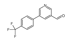 5-[4-(三氟甲基)苯基]-3-吡啶羧醛结构式