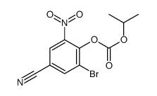 (2-bromo-4-cyano-6-nitrophenyl) propan-2-yl carbonate结构式