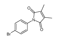 1-(4-溴苯基)-3,4-二甲基-1H-吡咯-2,5-二酮结构式