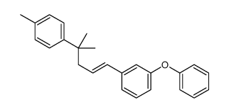 1-methyl-4-[2-methyl-5-(3-phenoxyphenyl)pent-4-en-2-yl]benzene Structure