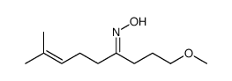 N-(1-methoxy-8-methylnon-7-en-4-ylidene)hydroxylamine Structure