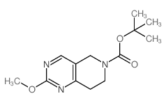 2-甲氧基-7,8-二氢吡啶并[4,3-d]嘧啶-6(5h)-羧酸叔丁酯结构式