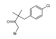 1-bromo-4-(4-chlorophenyl)-3,3-dimethylbutan-2-one结构式