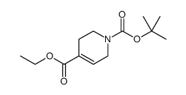 1,4(2H)-Pyridinedicarboxylic acid, 3,6-dihydro-, 1-(1,1-dimethylethyl) 4-ethyl ester结构式