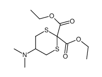 diethyl 5-(dimethylamino)-1,3-dithiane-2,2-dicarboxylate Structure