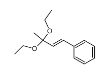 ((E)-3,3-Diethoxy-but-1-enyl)-benzene结构式