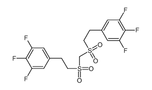 1,2,3-trifluoro-5-[2-[2-(3,4,5-trifluorophenyl)ethylsulfonylmethylsulfonyl]ethyl]benzene Structure