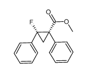 (1R,2R)-methyl 2α-fluoro-1β,2β-diphenylcyclopropanecarboxylate结构式