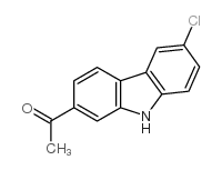 1-(6-氯-9h-咔唑-2-基)乙酮结构式