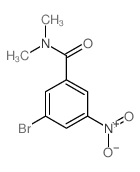 N,N-二甲基-3-溴-5-硝基苯甲酰胺结构式