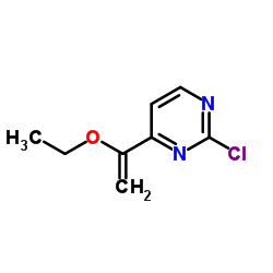 2-Chloro-4-(1-ethoxyvinyl)pyrimidine Structure