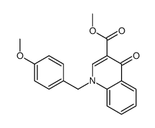 1-(4-甲氧基苄基)-4-氧代-1,4-二氢喹啉-3-羧酸乙酯结构式