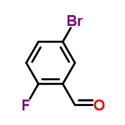 5-溴-2-氟苯甲醛结构式