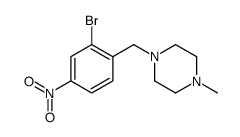1-[(2-bromo-4-nitrophenyl)methyl]-4-methylpiperazine Structure