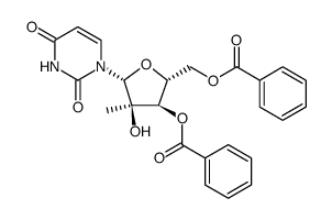 Uridine, 2'-C-methyl-, 3',5'-dibenzoate Structure