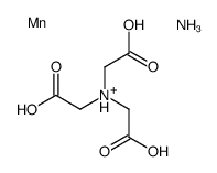 ammonium [N,N-bis(carboxymethyl)glycinato(3-)-N,O,O',O'']manganate(1-) structure