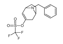 (8-benzyl-8-azabicyclo[3.2.1]oct-3-en-3-yl) trifluoromethanesulfonate结构式